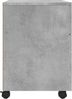 vidaXL Mobiler Aktenschrank mit Rollen Betongrau 45x38x54 cm 811524 Bild 5