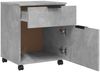 vidaXL Mobiler Aktenschrank mit Rollen Betongrau 45x38x54 cm 811524 Bild 4