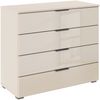 OTTO home Schubkastenkommode Sideboard Schubladenkommode Schubladenkommode AGORDO mit Glasfront (in zwei Griff-Farben, Breite 80 cm), vier große und geräumige Schubladen mit viel Stauraum MADE IN GERMANY Bild 2