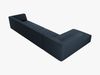Micadoni Ecksofa Ruby 5-Sitzer Links Strukturierter Stoff Ottawa Marineblau Bild 5