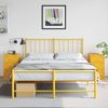 vidaXL Nachttische 2 Stk. Senfgelb 34,5x39x62 cm Stahl 841782 Bild 2