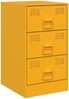 vidaXL Nachttische 2 Stk. Senfgelb 34,5x39x62 cm Stahl 841782 Bild 5