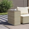 vidaXL Garten-Beistelltisch mit Glasplatte 58x27,5x55 cm Poly Rattan 366189 Bild 3