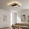 LED Deckenleuchte, Metall, schwarz, quadratisch, L 45 cm Bild 3