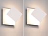2er SET LED Wandlampen Weiß verstellbar für indirekte Beleuchtung, Höhe 18cm Bild 3