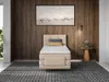 Vente-unique - LODI Bett Stoff Beige - B 108 cm x H 118 cm x L 215 cm Bild 3