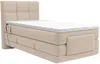 Vente-unique - LODI Bett Stoff Beige - B 108 cm x H 118 cm x L 215 cm Bild 4