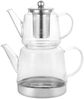 Schäfer Elektronik Caydanlik-Teekanne Hochwertiges Teekannen-Set aus Glas 600 ml / 1,5 Liter Bild 2