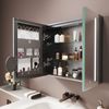 SONNI Spiegelschrank Spiegelschrank Badezimmerschrank 70×65cm Bestseller mit 3-farbiger dimmbarer Beleuchtung Bild 2