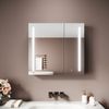 SONNI Spiegelschrank Spiegelschrank Badezimmerschrank 70×65cm Bestseller mit 3-farbiger dimmbarer Beleuchtung Bild 4