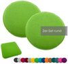 heimtexland Â® Sitzkissen Set Filz Stuhlkissen Stuhlauflage Filzkissen Stuhl Polster Kissen Typ631 2er Set 35 cm Rund ApfelgrÃ¼n Bild 4