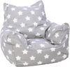 Knorrtoys 'Stars white' Kindersitzsack grau/weiß Bild 4