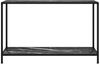 vidaXL Konsolentisch Schwarz 120 x 35 x 75 cm Hartglas [322842] Bild 2