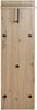 Wandgarderobe >37448< in eiche, schwarz, MDF, Metall - 30x100x20cm (BxHxT) Bild 5