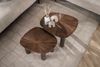KAWOLA Couchtisch INKA Set 2-tlg. Teakholz braun viereckig 38 x 61 x 76 cm Bild 2