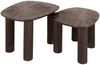 KAWOLA Couchtisch INKA Set 2-tlg. Teakholz braun viereckig 38 x 61 x 76 cm Bild 3