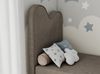 Kinderbett FLOW, Boxspringbett für Kinder, mit hohem Kopfteil, Einzelbett mit Matratze - 90x180 - Braun Velvet - Topper T25 Bild 3