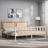 vidaXL Massivholzbett mit Kopfteil 180x200 cm 3192181 Bild 3