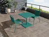 Vente-unique - MIRMANDE Garden dining set Metall Blau - B 80 cm x H 75 cm x L 80 cm Bild 2