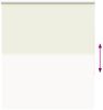 vidaXL Verdunkelungsrollo Cremeweiß 135x130cm Stoffbreite 131,6cm 4011629 Bild 5