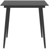Garten-Esstisch | Gartentisch Schwarz 80x80x74 cm Stahl und Glas SH60 Bild 2