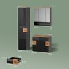 Livinity® Badmöbel-Set Tanaro, Anthrazit/Artisan-Eiche, 3 Teile, mit Hochschrank Bild 2
