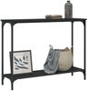 vidaXL Konsolentisch Schwarz 101x30,5x75 cm Holzwerkstoff 837702 Bild 3