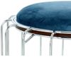 Beistelltisch / Pouf Comfortable 110 Petrol / Silber Bild 5