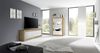 Vitrine >Belinda< in Eiche Cadiz / Weiss - 102x162x43cm (BxHxT) Bild 5