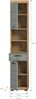 Xonox Scout Hochschrank (B/H/T: 37x191x31 cm) in Salbei und Artisan Eiche Nachbildung Bild 4