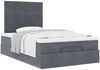 vidaXL Ottoman-Bett mit Matratzen Dunkelgrau 120x190 cm Samt 3313458 Bild 5
