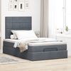 vidaXL Ottoman-Bett mit Matratzen Dunkelgrau 120x190 cm Samt 3313458 Bild 3