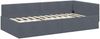 vidaXL Eckbettgestell mit Kopfteil Dunkelgrau 90 cm x 200 cm Samt 42016082 Bild 4