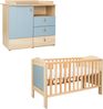 Arthur Berndt Babymöbel-Sparset »Roofy« 2-teilig, Wickelkommode, Kinderbett, Salbei, Nagano Oak Bild 2