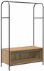 vidaXL Kleiderständer Braun Eichen-Optik 100 x 44 x 160 cm 868456 Bild 2