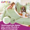 Linodino Kindersofa Spielsofa I aus Schaumstoff Bausteine I Spielcouch für Kinder, 3 Jahre Garantie Bild 3