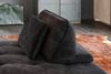 KAWOLA Sofa WIOLO Ecksofa velvet mit Hocker anthrazit 80 x 350 x 350 cm Bild 4