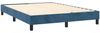 vidaXL Boxspringbett mit Matratze Dunkelblau 140x190 cm Samt 3127731 Bild 4