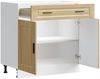 Küchenunterschrank, Spülenunterschrank Porto Sonoma-Eiche Holzwerkstoff Bild 5