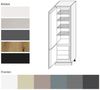 Kühlschrankumbauschrank KVANTUM 60x207cm 2-türig Farbe: mint matt / weiß Q-D14/DL/60/207 Bild 2
