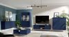 Home affaire Lowboard ROMILDA TV-Schrank mit 2 Türen und einem Fach, B/T/H: 156/40,5/54,8 cm, Dunkelblaue TV-Kommode mit goldenen Akzenten, viel Stauraum Bild 3