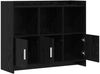 vidaXL Sideboard Schwarze Eiche 98,5 x 33 x 80 cm Holzwerkstoff 8011140 Bild 3