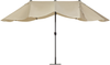 Doppelsonnenschirm 270 x 460 x 247 cm taupe SIBILLA Bild 4
