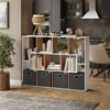 Raumteiler Weiß/Goldkraft Eiche 107.2 x 143 cm Vicco Bild 5