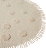 Runder Teppich aus Baumwolle Beige ø 140 cm WAHAR Bild 4