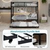 Hochbelastbares, stabiles Metall-Etagenbett 90*190 cm / Geräuscharm / Sicherheitsgeländer / Keine Boxspring erforderlich. Bild 3