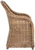 Krines Home Esszimmersessel Rattansessel Esszimmerstuhl mit Armlehne Korbsessel Esszimmersessel Bild 2