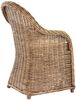 Krines Home Esszimmersessel Rattansessel Esszimmerstuhl mit Armlehne Korbsessel Esszimmersessel Bild 3