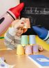 partydeco Becher, Papier, Pappbecher 220ml mit Goldrand 6er Set Bunt Pastell / Gold Bild 3