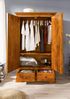 Kleiderschrank Akazie 108x64x180 honig lackiert OXFORD #0509 Bild 3